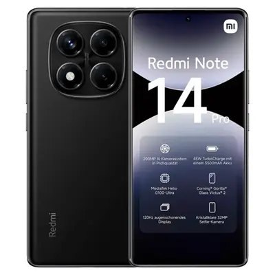 Celular Redmi Note 14 8/256 Pro Midnight Black