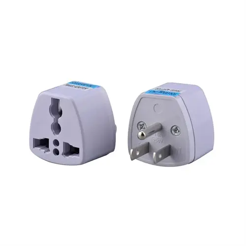Adaptador / Enchufe Universal PIN Plano, Blanco, 220 VAC, 10A, 50Hz
